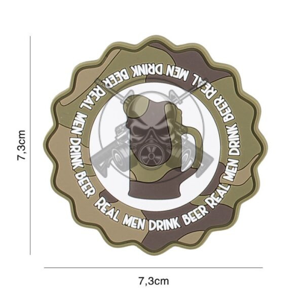 PARCHE PVC 3D JARRA CERVEZA CAMO