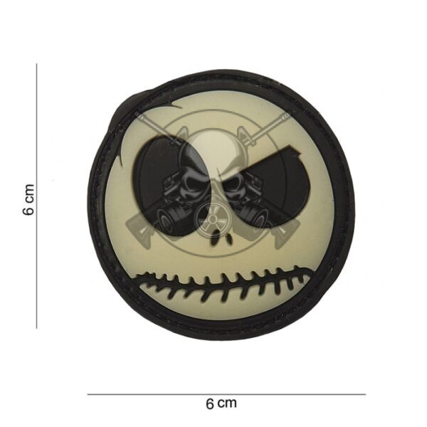 PARCHE PVC 3D PESADILLA OJOS VERDE-NEGRO