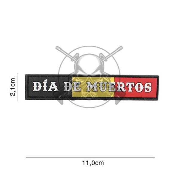 PARCHE PVC 3D TIRA DIA DE MUERTOS