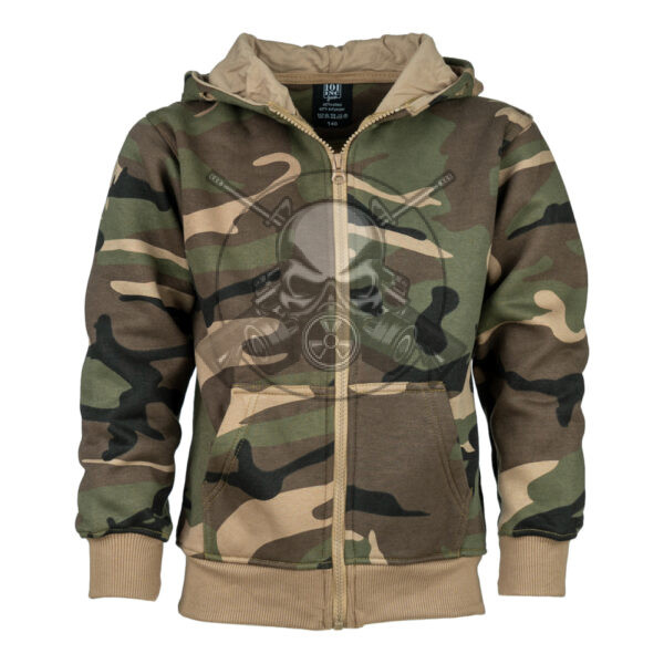SUDADERA NIÑO CAPUCHA CREMALLERA CAMO