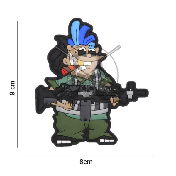 PARCHE PVC 3D DODDY JERK VERDE