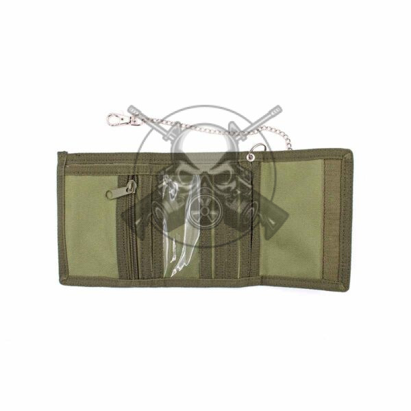CARTERA  NYLON C/CADENA VERDE - Imagen 2