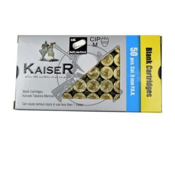 BALAS FOGUEO KAISER 9MM DORADA
