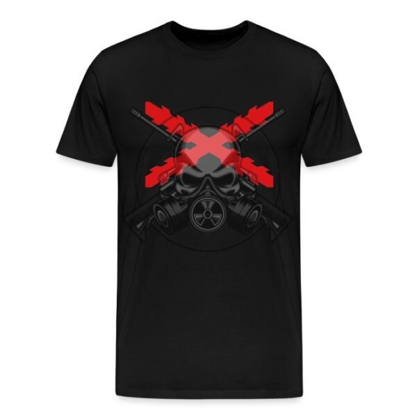 CAMISETA CRUZ BORGOÑA NEGRA
