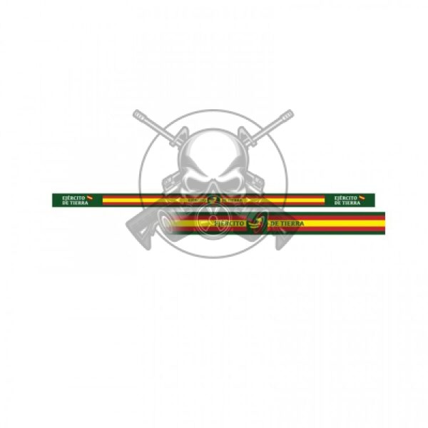 PULSERA CINTA BANDERA ESPAÑA 6PCS EJERCITO TIERRA