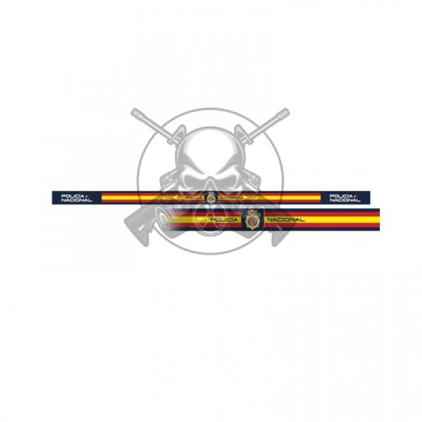 PULSERA CINTA BANDERA ESPAÑA 6PCS POLICÍA NACIONAL