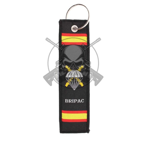 LLAVERO CINTA RECTANGULAR BRIPAC NEGRO