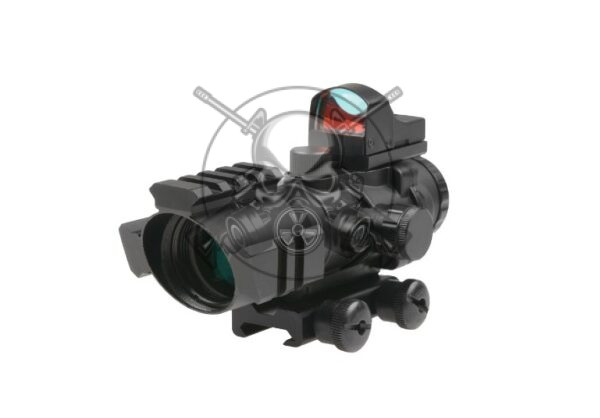 VISOR RHINO THETA OPTICS 4X32 C/MICRO RED DOT NEGRO