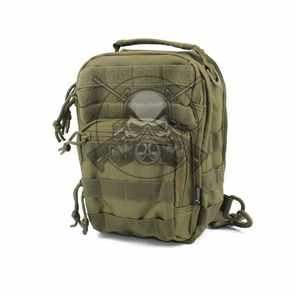 BANDOLERA MOCHILA TACTICA MOLLE VERDE