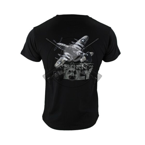 CAMISETA AVIONETA WWII NEGRA - Imagen 2