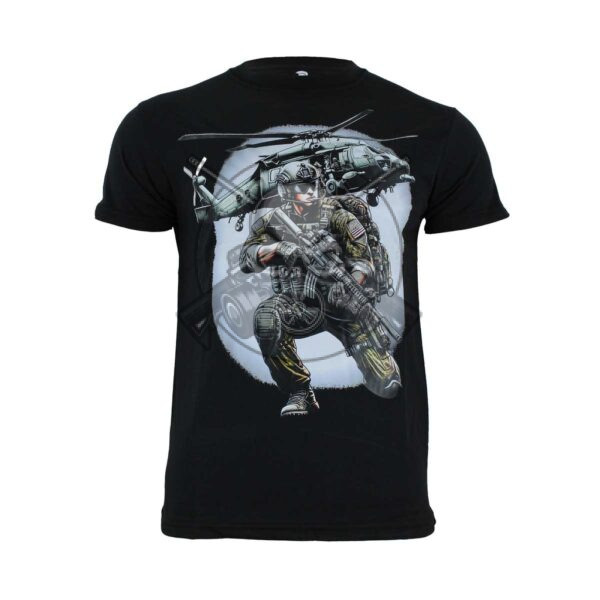 CAMISETA HELICÓPTERO NEGRA