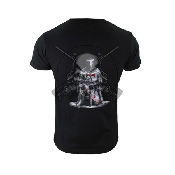 CAMISETA TEMPLARIO NEGRA - Imagen 2
