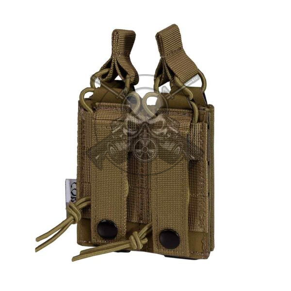 FUNDA CARGADOR PISTOLA MK1 LASER DOBLE COYOTE - Imagen 2