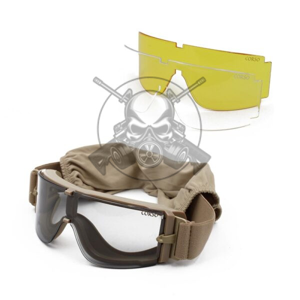 GAFA REVENGE X800 LENTES INTERCAMBIABLES TAN - Imagen 2