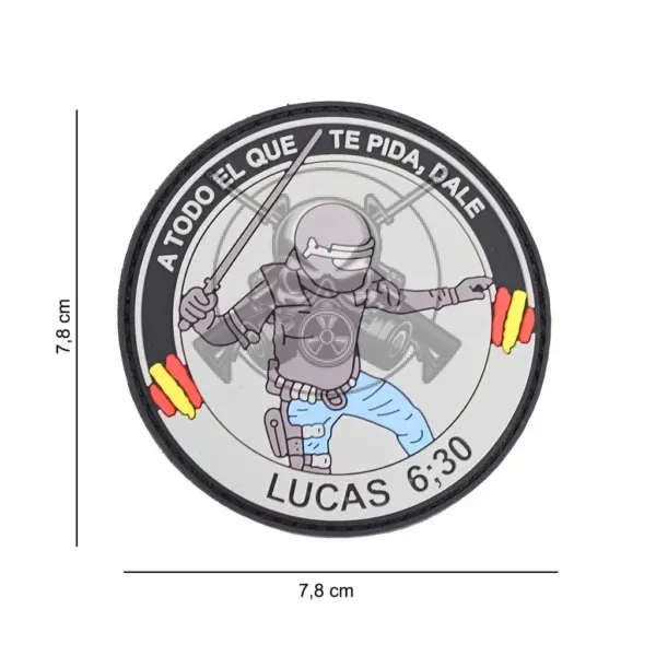 PARCHE PVC LUCAS 6.30 GRIS