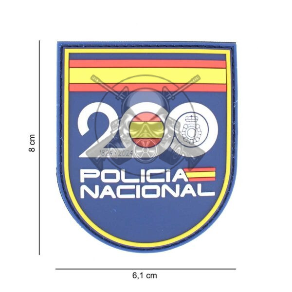 PARCHE PVC POLICIA 200 ANIVERSARIO