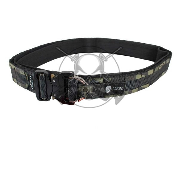 CEÑIDOR TACTICO PRIMERA LINEA HOOK MK2 MULTICAM BK
