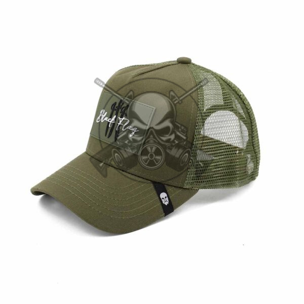 GORRA BLACK FLAG REJILLA VERDE