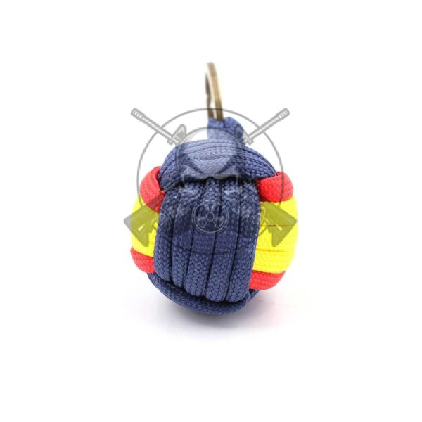 LLAVERO BOLA PARACORD BANDERA ESPAÑA MARINO - Imagen 2