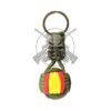 LLAVERO BOLA PARACORD BANDERA ESPAÑA VERDE