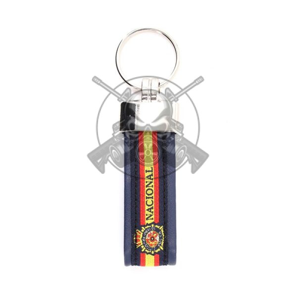 LLAVERO ESPAÑA PIEL POLICIA NACIONAL
