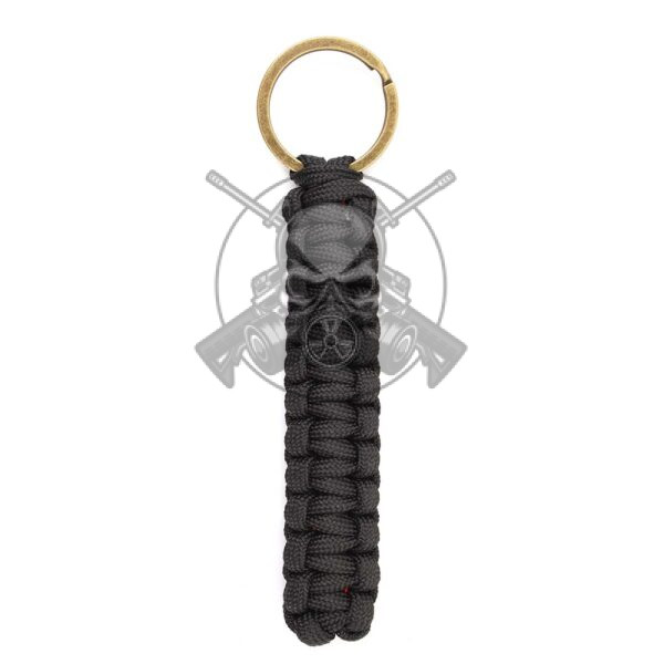 LLAVERO PARACORD BANDERA ESPAÑA NEGRO - Imagen 2