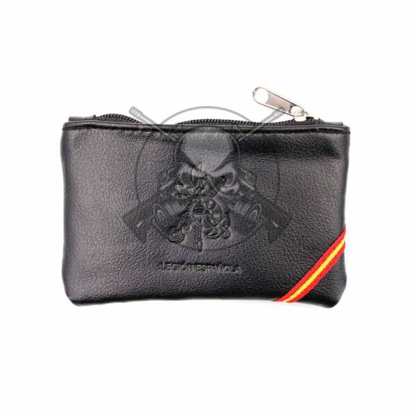 MONEDERO PIEL LEGION NEGRO