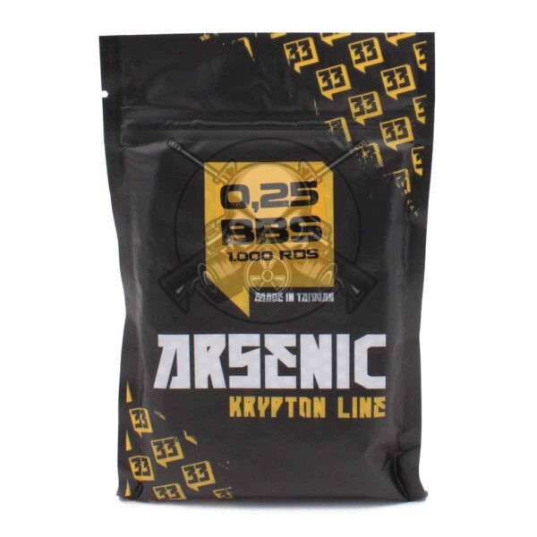 BOLAS ARSENIC 0.25G 1000RDS BLANCA