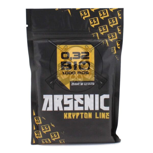BOLAS ARSENIC BIO 0.32G 1000RDS BLANCA