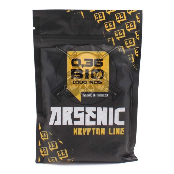 BOLAS ARSENIC BIO 0.36G 1000RDS BLANCA