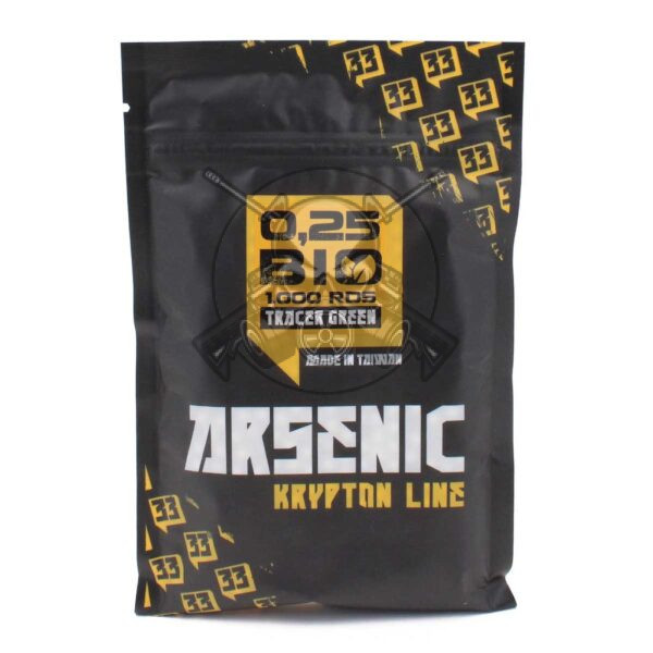 BOLAS ARSENIC BIO TRAZADORA 0.25G 1000RDS VERDE