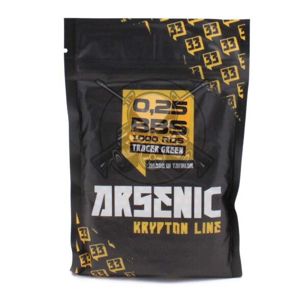 BOLAS ARSENIC TRAZADORA 0.25G 1000RDS VERDE