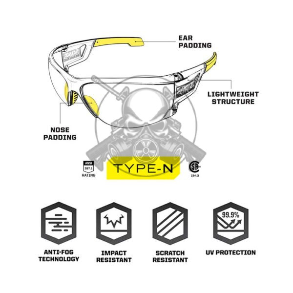 GAFA MECHANIX PROTECCIÓN TYPE-N TRANSPARENTE - Imagen 2