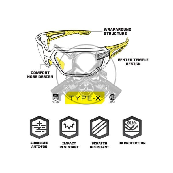 GAFA MECHANIX PROTECCIÓN TYPE-X TRANSPARENTE - Imagen 2