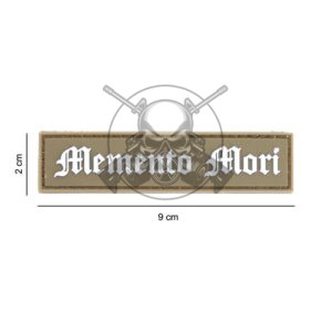 PARCHE PVC 3D MEMENTO MORI TAN