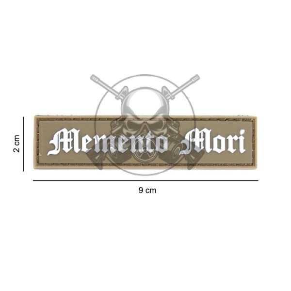 PARCHE PVC 3D MEMENTO MORI TAN