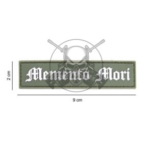 PARCHE PVC 3D MEMENTO MORI VERDE
