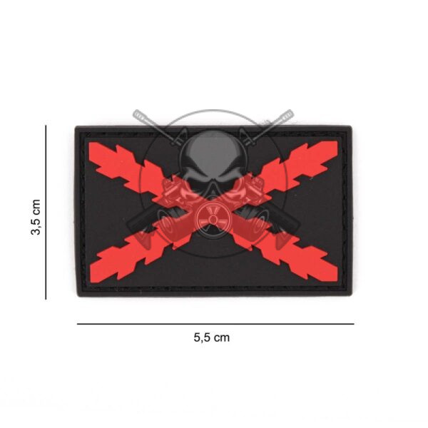 PARCHE PVC BORGOÑA PEQ. NEGRO