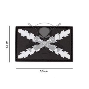 PARCHE PVC BORGOÑA PEQ. PLATA