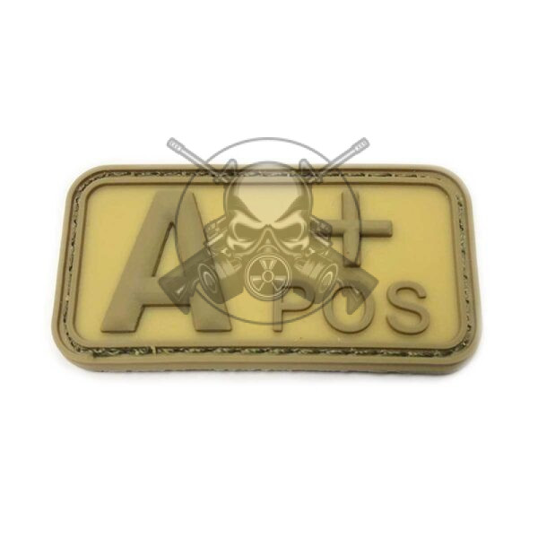 PARCHE PVC GRUPO SANGUINEO A POS TAN