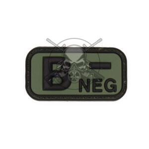 PARCHE PVC GRUPO SANGUINEO B NEG VERDE