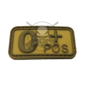 PARCHE PVC GRUPO SANGUINEO O POS TAN