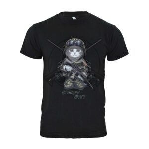 CAMISETA COMBAT KITTY NEGRA