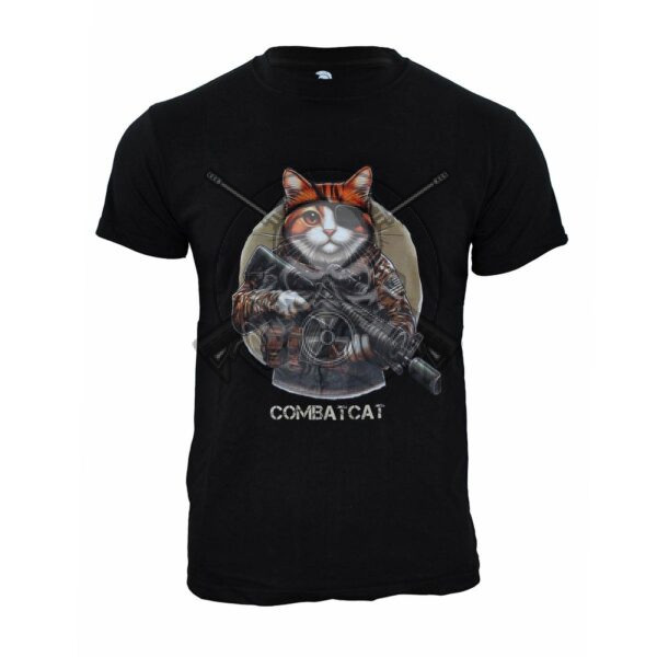 CAMISETA COMBATCAT NEGRA