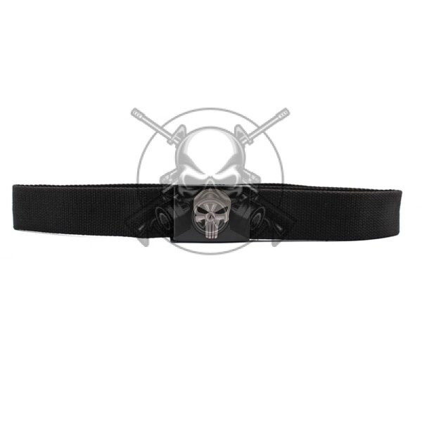 CINTURON HEBILLA PUNISHER NEGRO