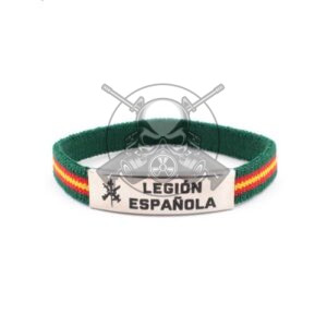 PULSERA ESPAÑA ELASTICA CHAPA LEGION