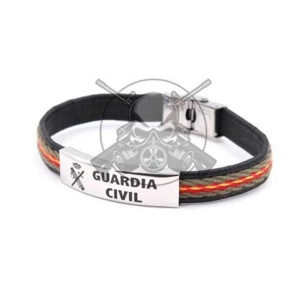 PULSERA ESPAÑA LONA CHAPA GUARDIA CIVIL