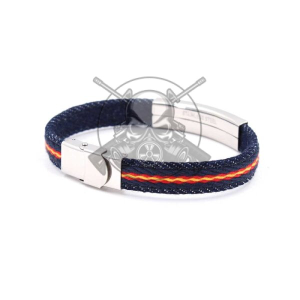 PULSERA ESPAÑA LONA CHAPA POLICIA NACIONAL - Imagen 2